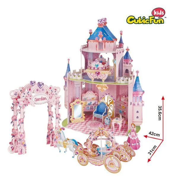 3D puzzle “Grădina Secretă a Prințesei”, 92 elemente