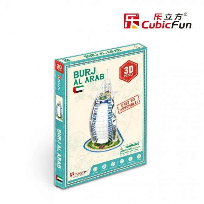 3D puzzle “Burj Al Arab”, 17 elemente