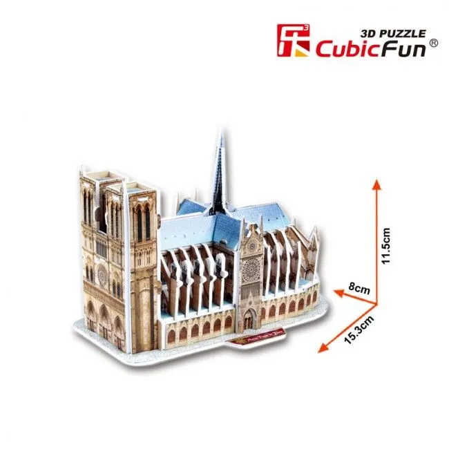 3D puzzle “Notre Dame de Paris”, 39 elemente