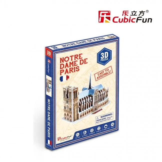 3D puzzle “Notre Dame de Paris”, 39 elemente