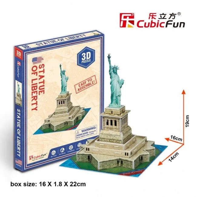 3D puzzle “Statuia Libertății”, 31 elemente