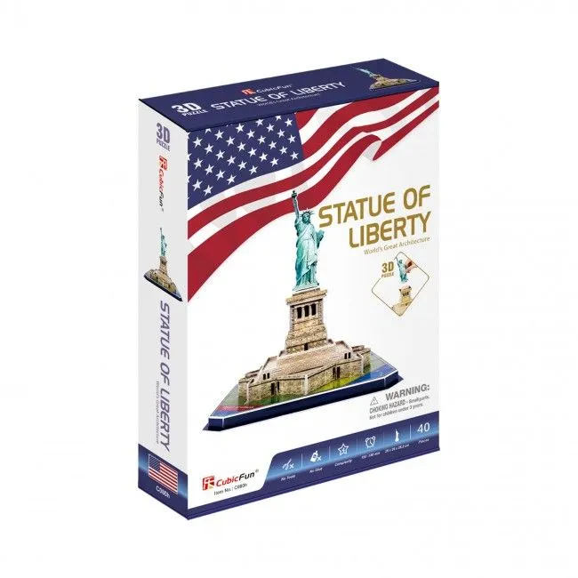 3D puzzle “Statuia Libertății” (U.S.A), 39 elemente