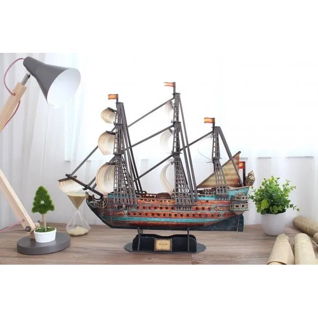 3D puzzle Galeonul „San Felipe”, 248 elemente