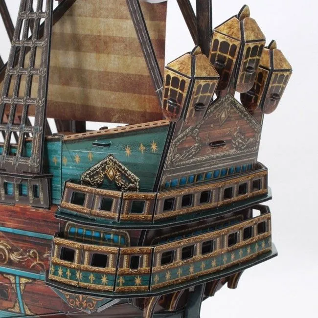3D puzzle Galeonul „San Felipe”, 248 elemente