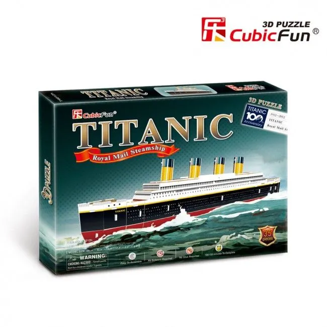 3D puzzle “Titanic”, model mic, 35 elemente