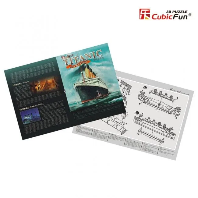 3D puzzle “Titanic”, model mic, 35 elemente