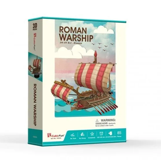 3D puzzle “Nava romană de război”, 114 elemente