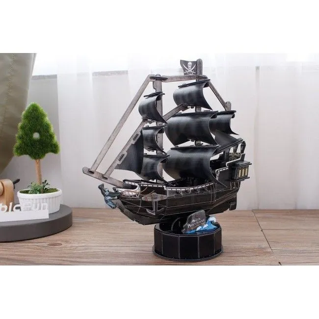 3D puzzle Corabia piraților „Răzbunarea Reginei Anne”, 100 elemente
