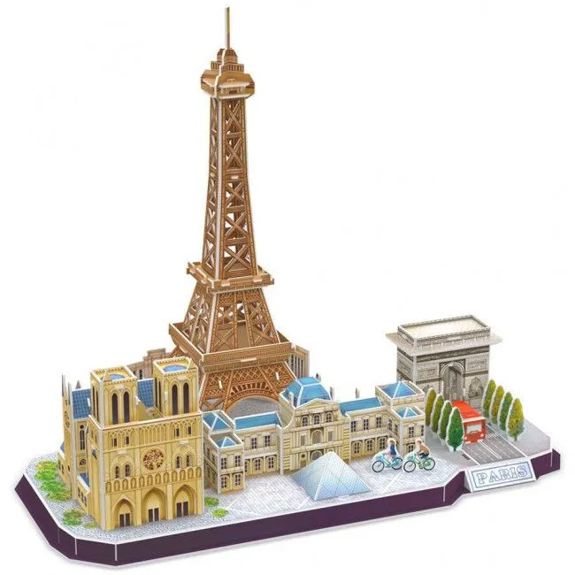 3D puzzle “Atracții turistice în Paris”, 114 elemente