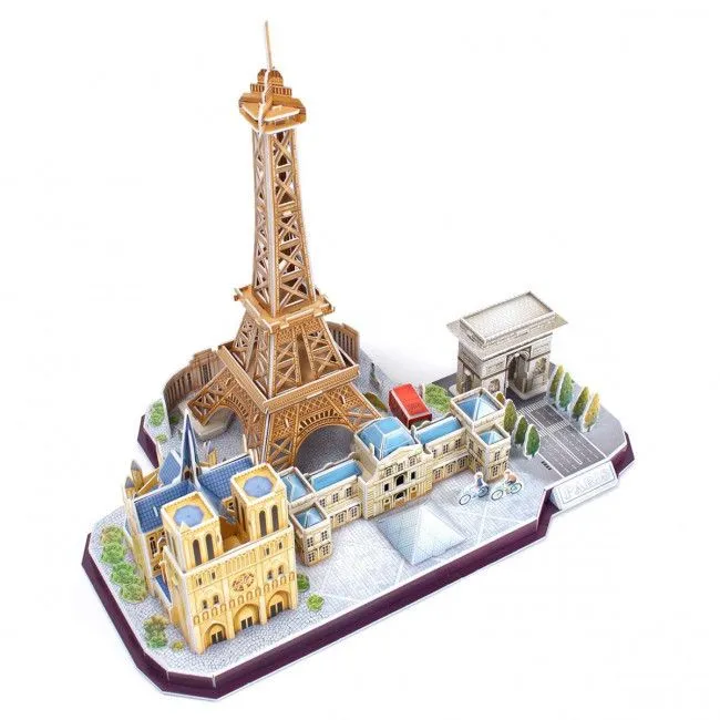 3D puzzle “Atracții turistice în Paris”, 114 elemente