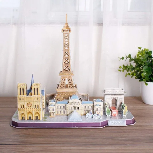 3D puzzle “Atracții turistice în Paris”, 114 elemente
