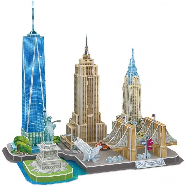 3D puzzle “Atracții turistice a New York-ului”, 114 elemente