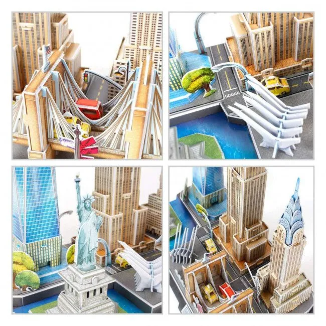 3D puzzle “Atracții turistice a New York-ului”, 114 elemente