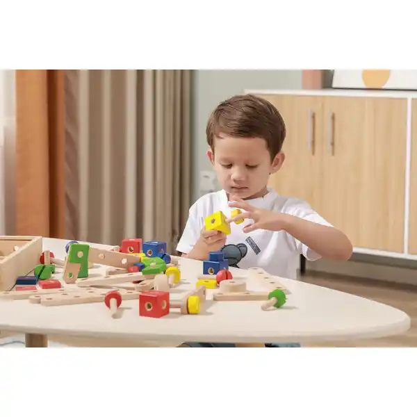 Constructor din lemn cu 53 elem.