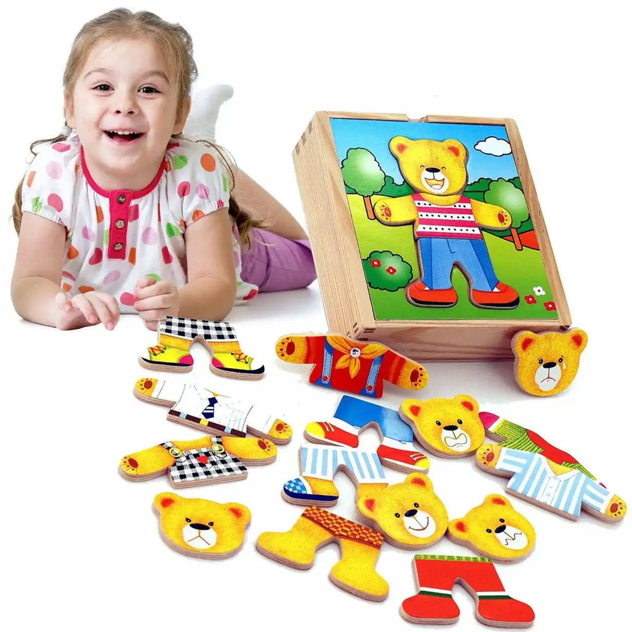 Игровой набор "Одень мальчика медведя"