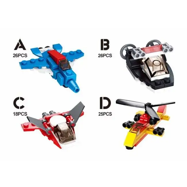 Set de construcție ”Construiește un automobil”, 12 modele, de la 18 pînă la 31 elem.