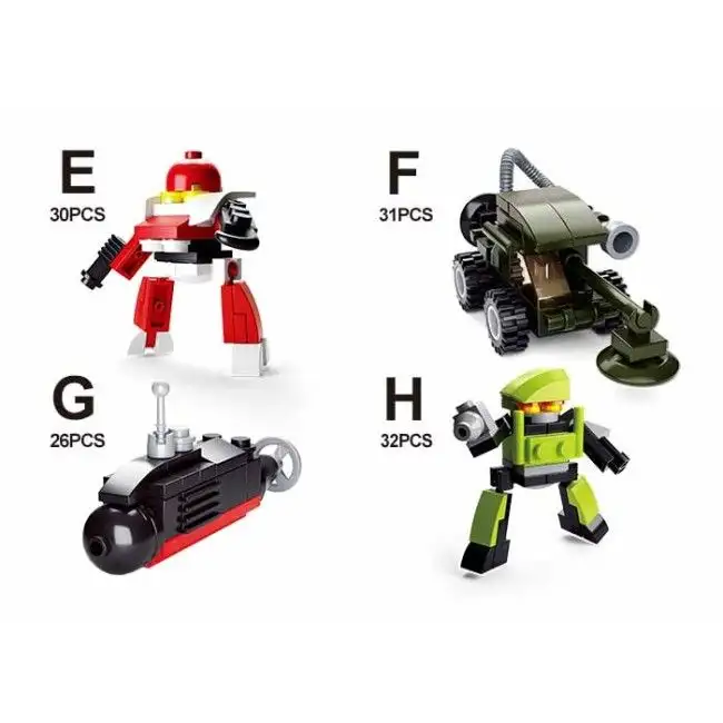 Set de construcție ”Construiește un automobil”, 12 modele, de la 18 pînă la 31 elem.