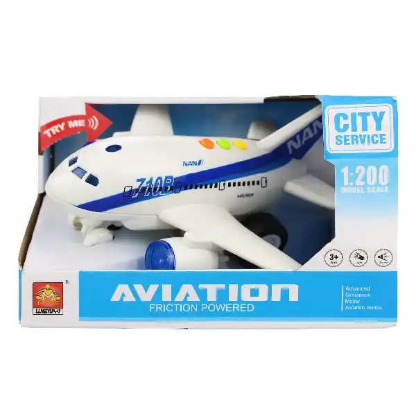 1:200 Инерционный Самолет “Planebus 710B” (свет / звук)