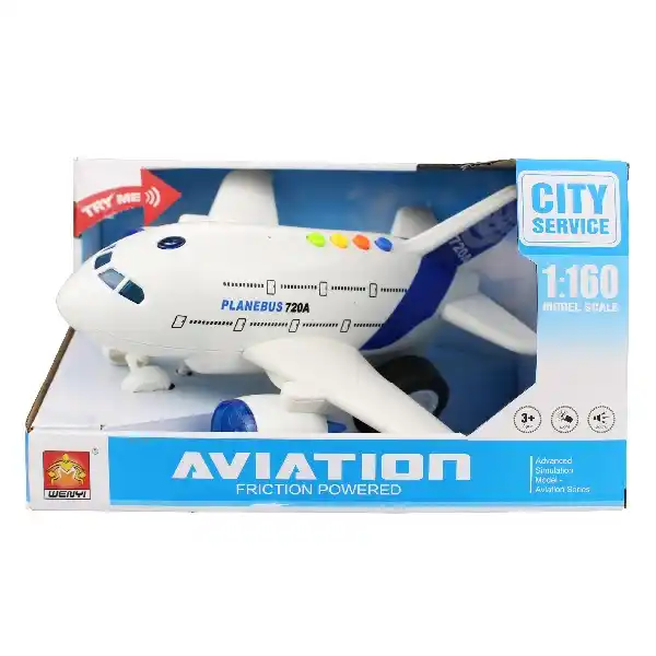 1:160 Инерционный Самолет “Planebus 720A” (свет / звук)