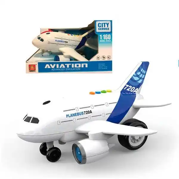 1:160 Инерционный Самолет “Planebus 720A” (свет / звук)