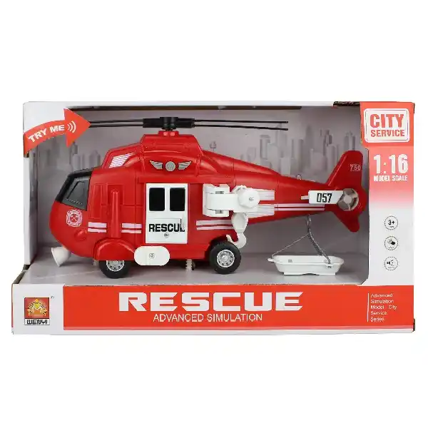 1:16 Инерционный Вертолет “Fire & Rescue Helicopter” (свет / звук)