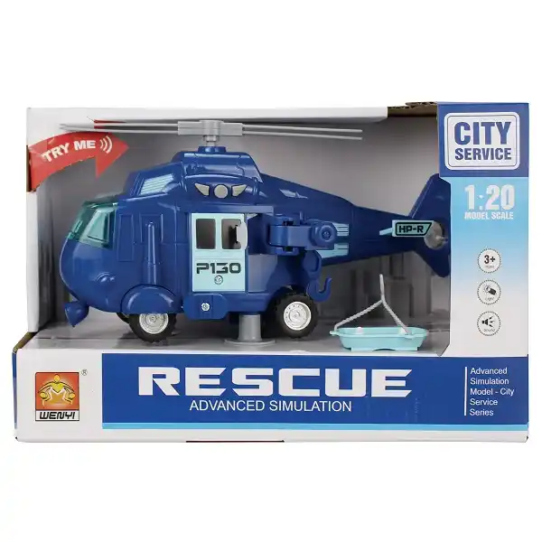 1:20 Инерционный Вертолет (свет / звук)