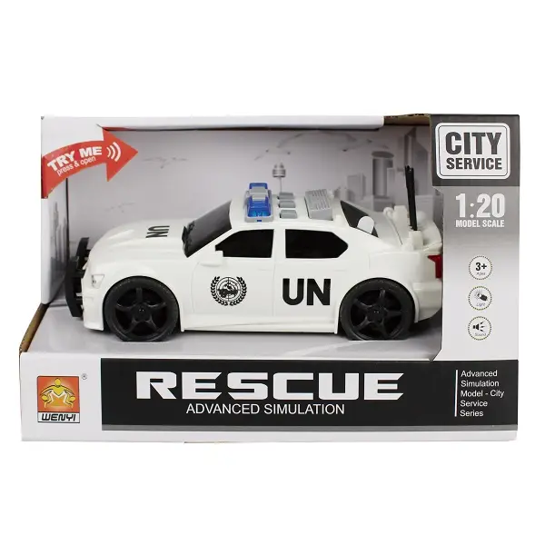 1:20 Mașină de poliție cu fricțiune (lumini /sunete)