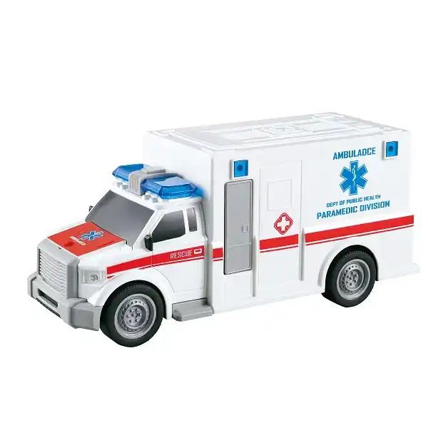 1:20 Инерционная Скорая помощь Фургон (свет / звук)
