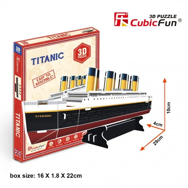 3D puzzle “Titanic”, 114 elemente