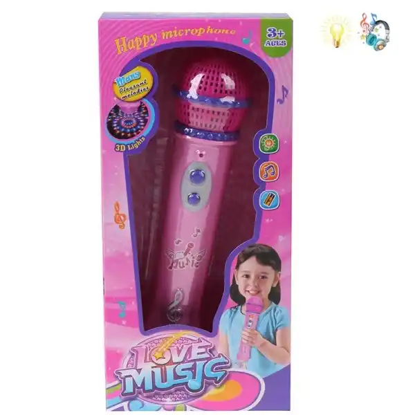 Микрофон со звуком и светом