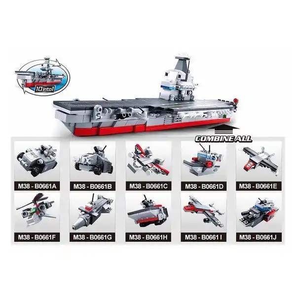 КОНСТРУКТОР ARMY 10 INTO 1 AIRCRAFT CARRIER