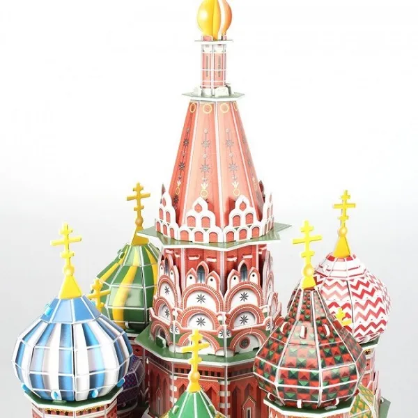 3D Puzzle „Catedrala Sf. Vasile” cu iluminare LED, 224 elemente