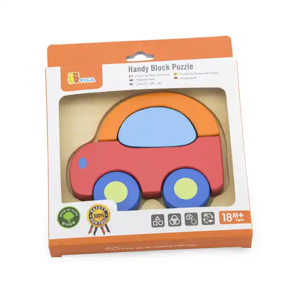 Мини-пазл с разными формами “Автомобиль”