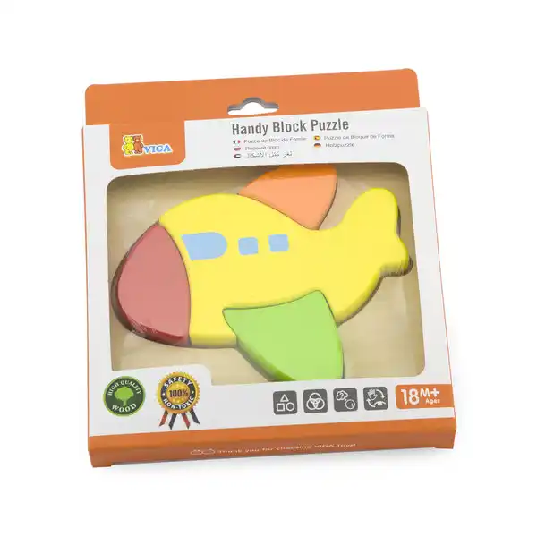 Мини-пазл с разными формами “Самолет”