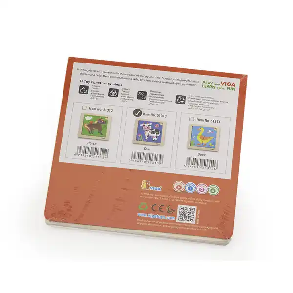 Деревянный мини-пазл “Корова”