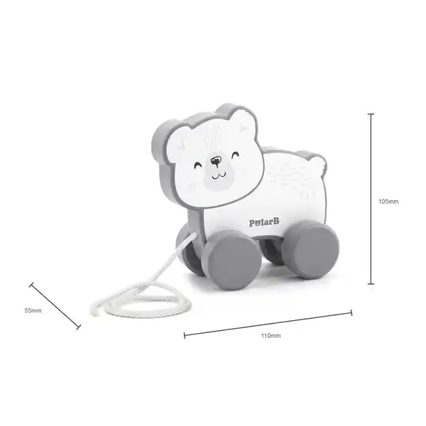 Каталка на веревке “Полярный медведь”