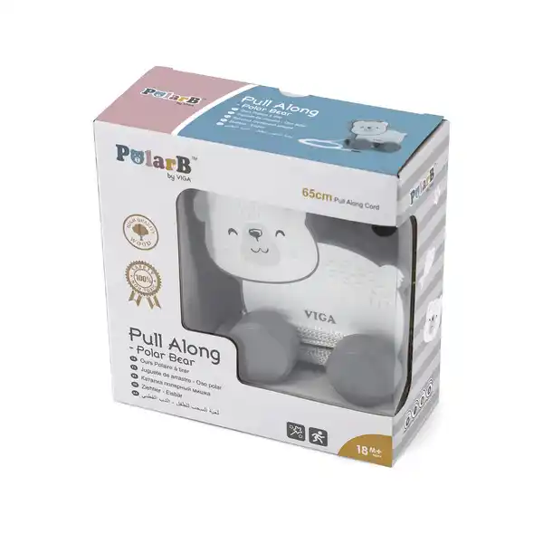 Каталка на веревке “Полярный медведь”