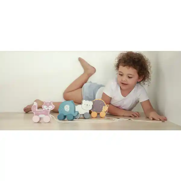 Каталка на веревке “Полярный медведь”