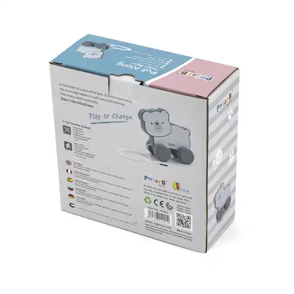 Каталка на веревке “Полярный медведь”