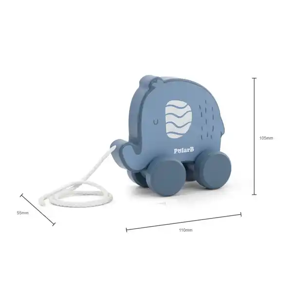 Каталка на веревке “Слон”