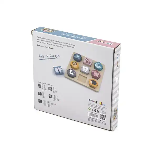 Деревянный пазл-сортер “Дикие животные”