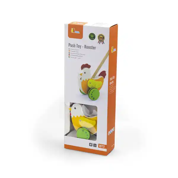 Деревянная каталка “Курочка”