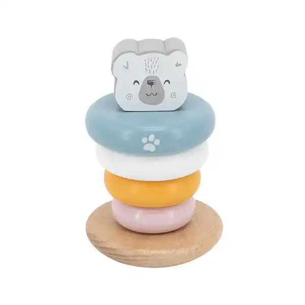 Пирамидка детская "Белый медведь"