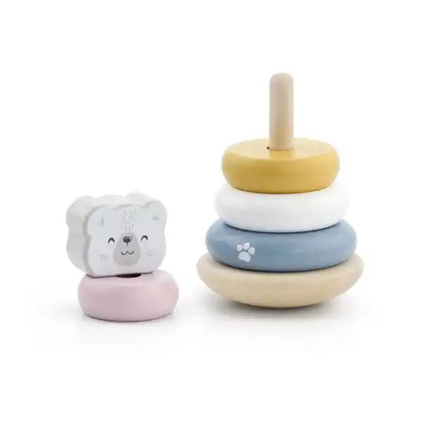 Пирамидка детская "Белый медведь"