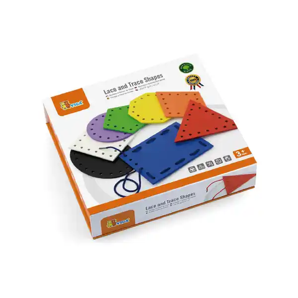 Деревянная шнуровка "Геометрические фигуры"