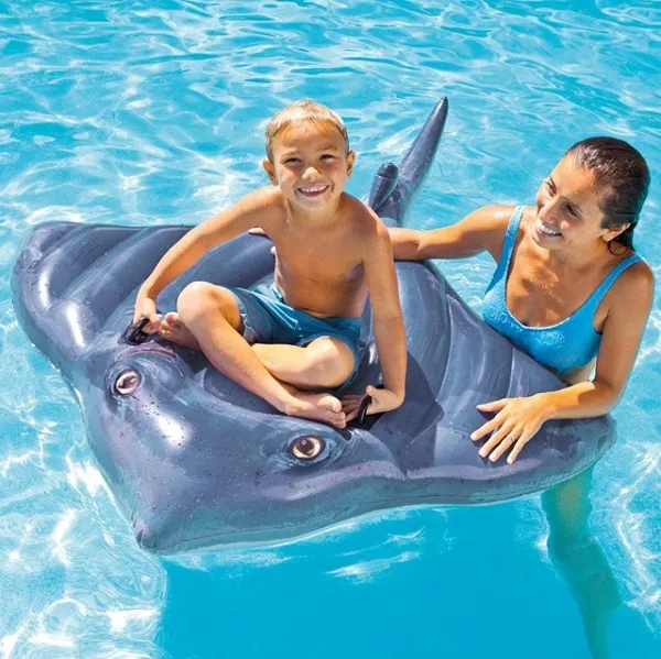 INTEX Plută-saltea gonflabilă “Scat” cu mânere, 188х145 cm, până la 40 kg, 3+