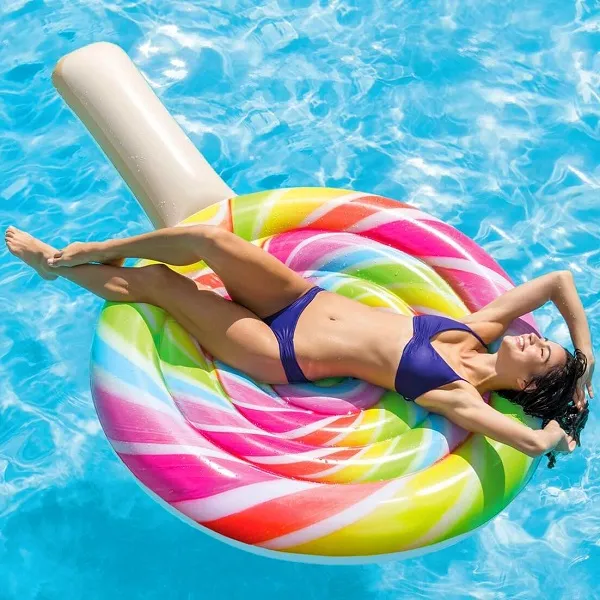INTEX Plută-saltea gonflabilă “Acadea curcubeu”, 98х127х24 cm, până la 100 kg