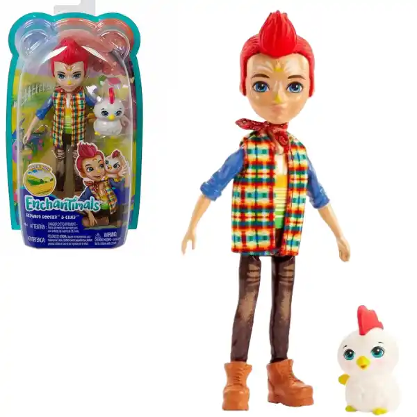 Papusa Enchantimals „Redward Rooster & Cluck”