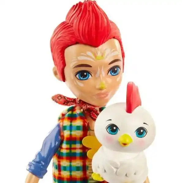 Papusa Enchantimals „Redward Rooster & Cluck”