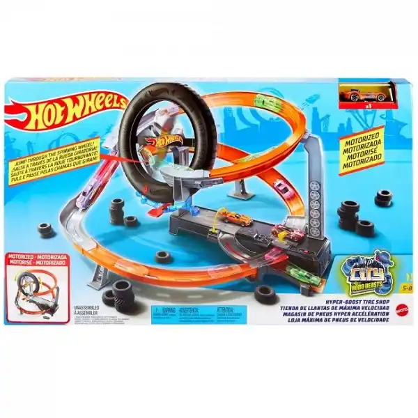 Hot Wheels Игровой набор Гонки в шиномонтажной